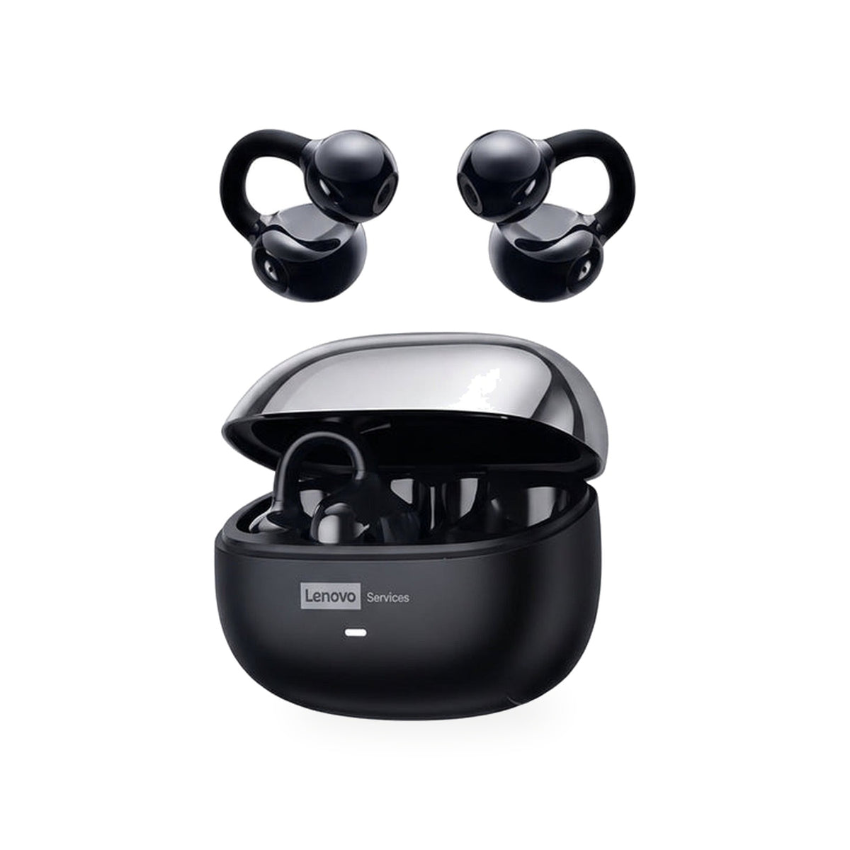 Fone Bluetooth Lenovo LE302 Clip de Orelha com estojo de carregamento