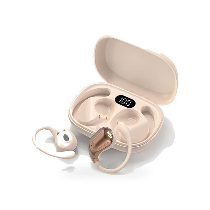 Fone Bluetooth OpenSound Pro na cor bege