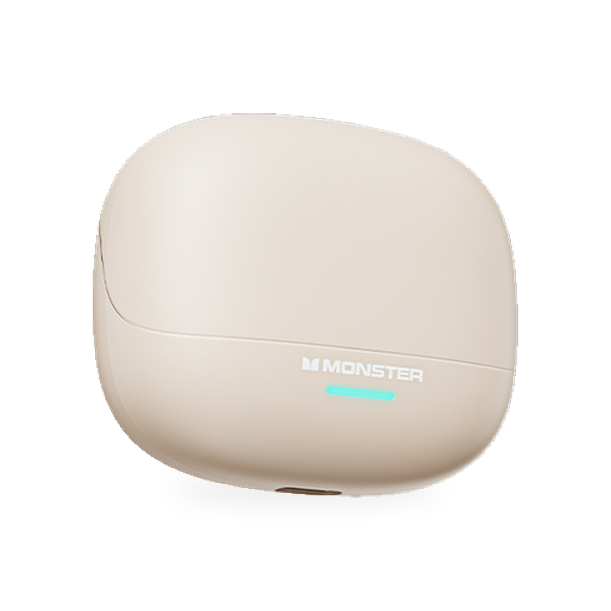 Fone Bluetooth Monster MQT52 na cor bege