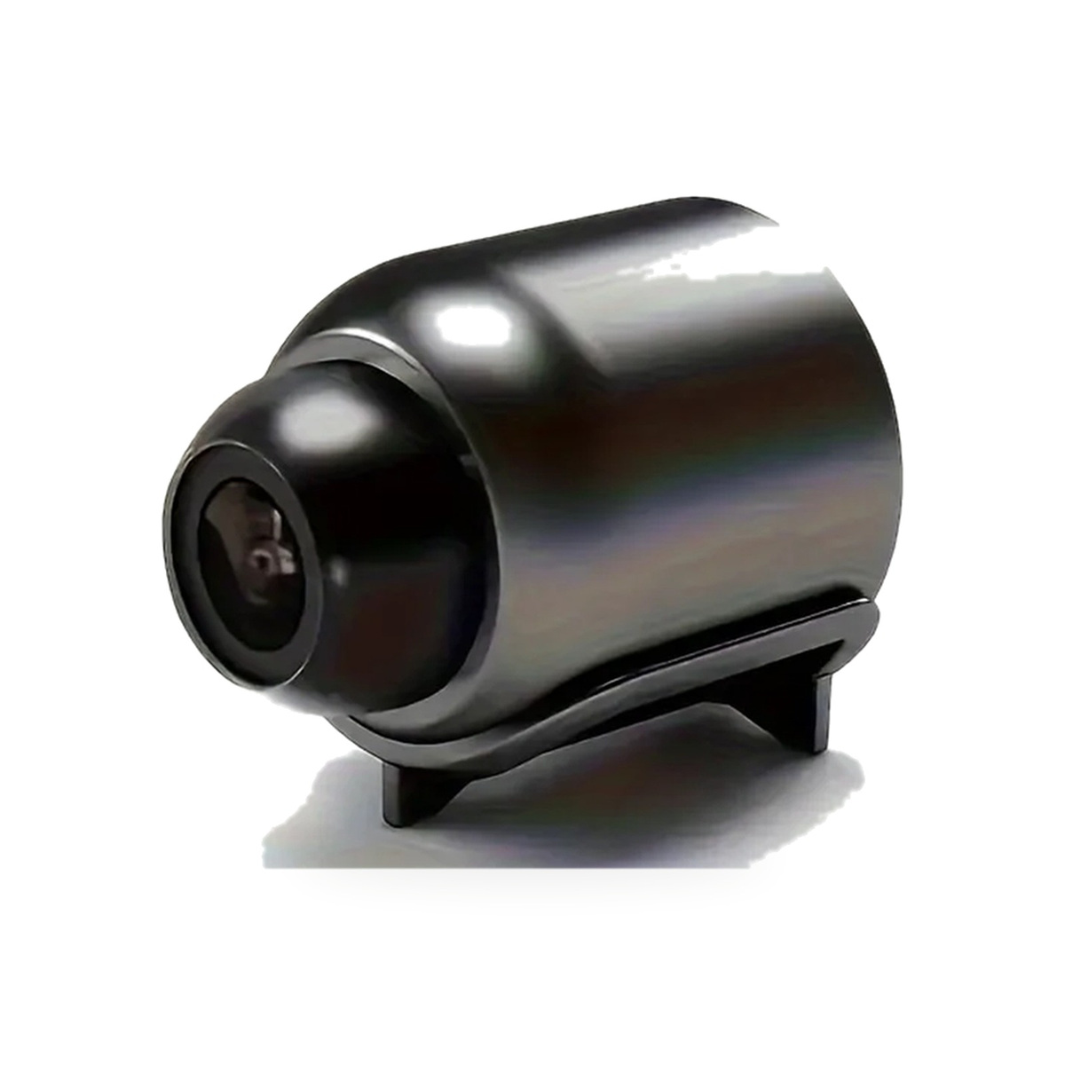 Mini câmera Wi-Fi 1080p preta com base magnética