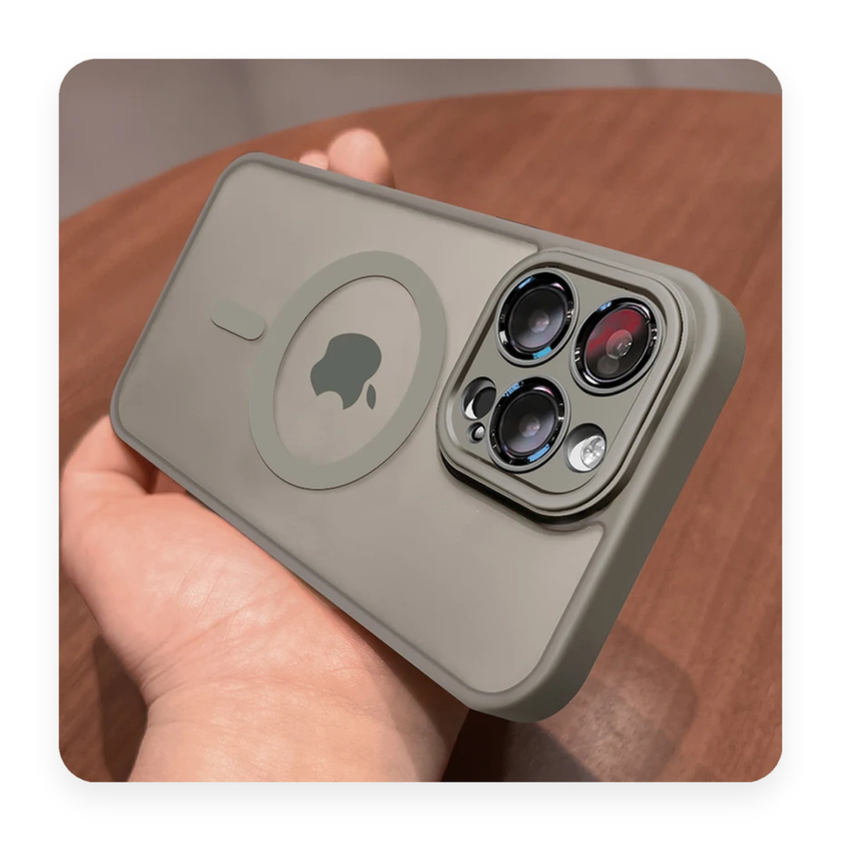 Case Magnética MagSafe na cor cinza