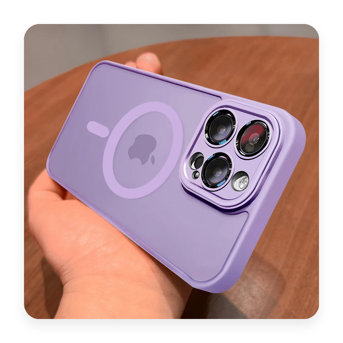 Case Magnética MagSafe na cor lilas