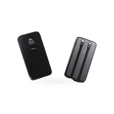 Power Bank Portátil 23W Fast Charge, Cabos Embutidos