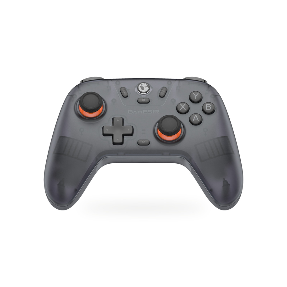 Controle GameSir Nova Lite preto transparente com sensor de efeito Hall para Switch, PC e celular
