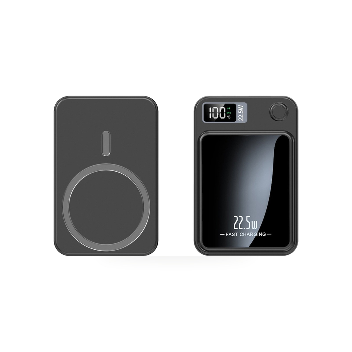 Power Bank Magnético 10000mAh na cor preto
