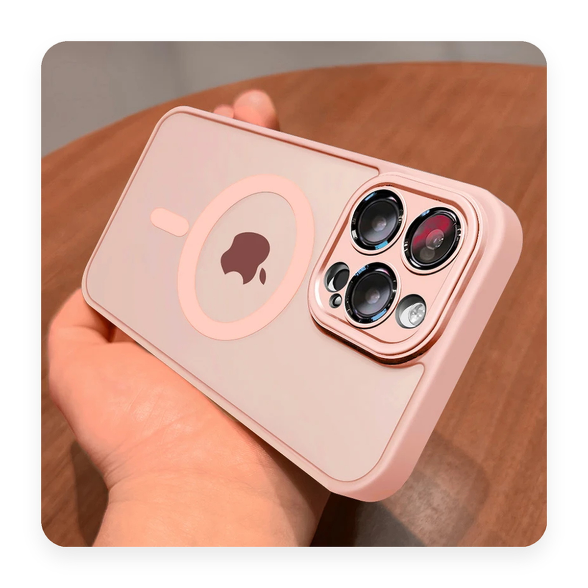 Case Magnética MagSafe na cor rosa